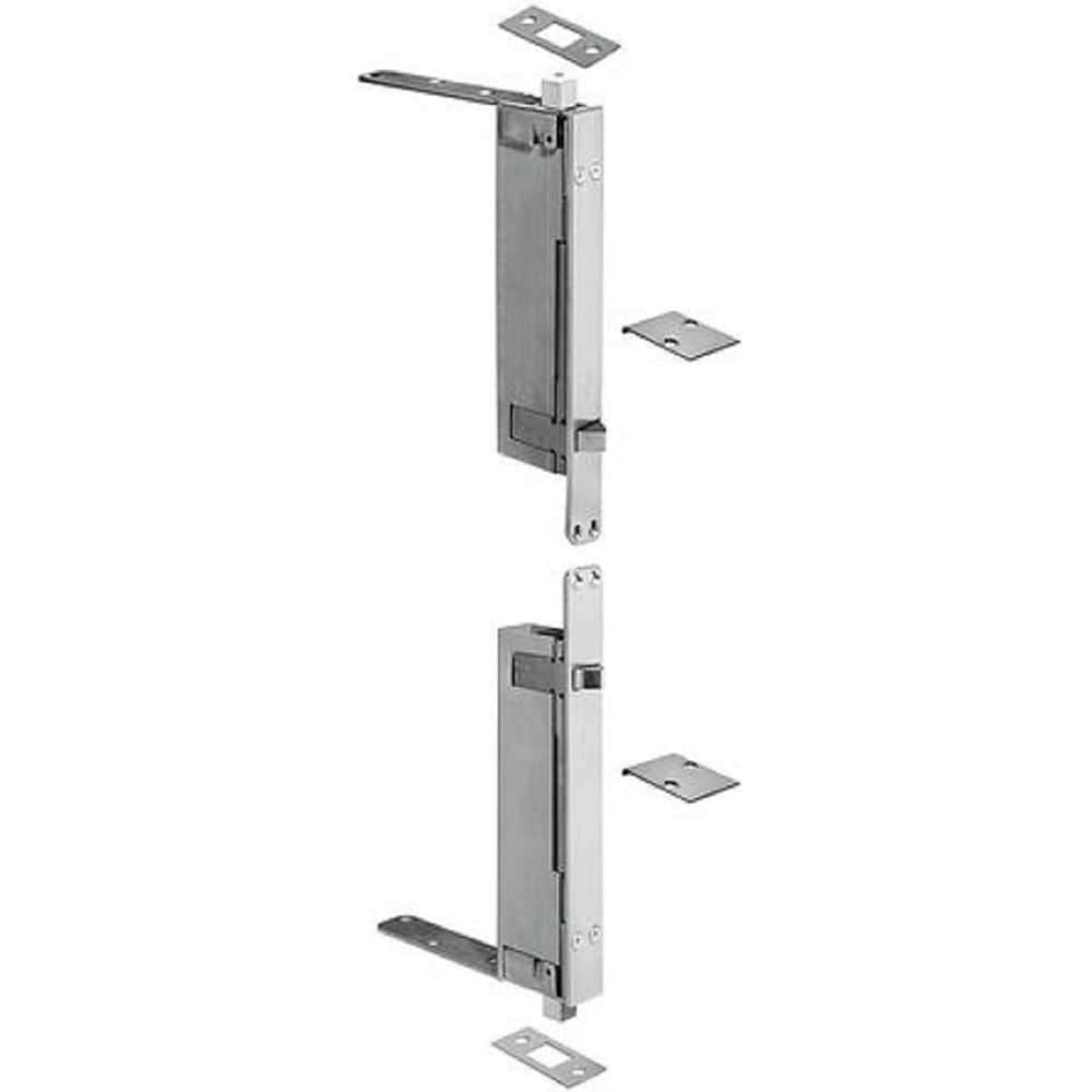 Rockwood - Slide Bolts; Length (Inch): 2 ; Width (Inch): 1 ; Finish/Coating: Satin Chrome - Exact Tooling