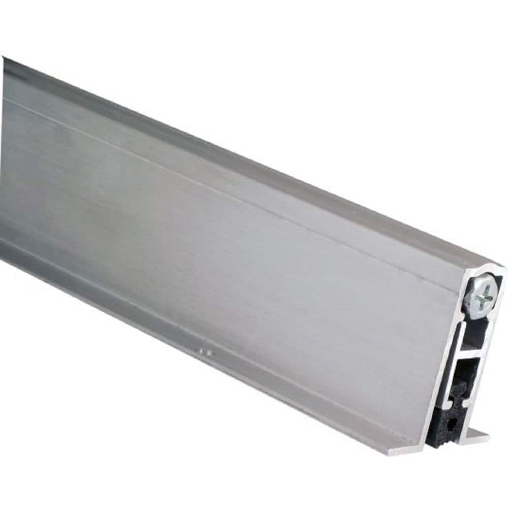 Pemko - Sweeps & Seals; Type: Non-Handed Full Mortise Automatic Door Bottom ; Width (Inch): 9/16 ; Finish/Coating: Mill Finish Aluminum ; Material: 6063-T6 Aluminum Alloy and Temper Retainer ; Back Strip Brush Width (Inch): 6 ; Bristle Length (Inch): 12. - Exact Tooling
