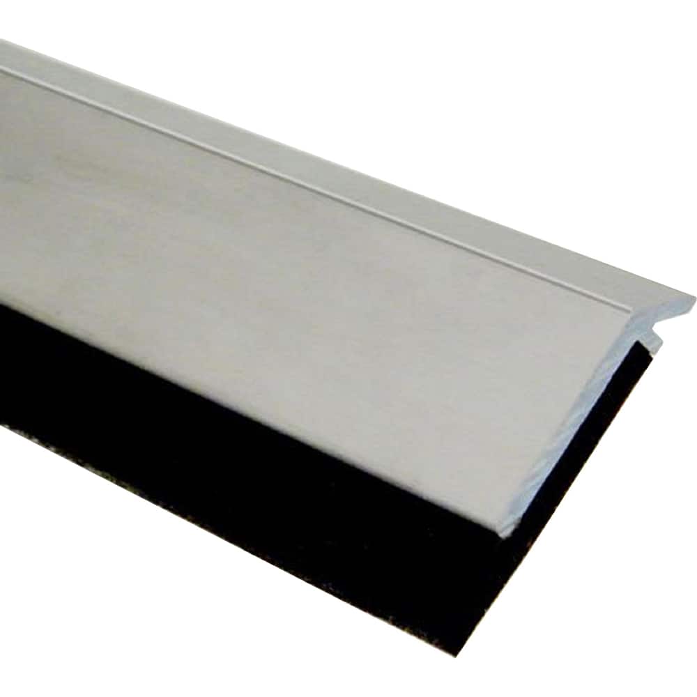 Pemko - Sweeps & Seals; Type: Door Bottom Sweep with Tek Screw ; Width (Inch): 1/4 ; Finish/Coating: Clear Anodized Aluminum ; Material: 6063-T6 Aluminum Alloy and Temper Retainer ; Back Strip Brush Width (Inch): 1 ; Bristle Length (Inch): 1.0000 - Exact Tooling