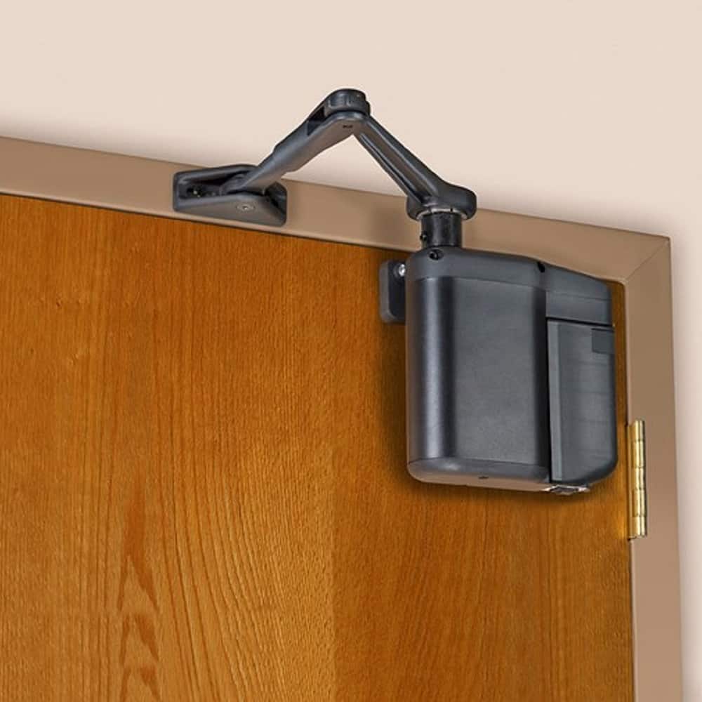 Yale - Manual Dampers; Finish/Coating: Textured; Black ; Door Thickness: 2-3/4 (Inch); Door Width: 48 (Inch); Additional Information: Brand: Norton - Exact Tooling