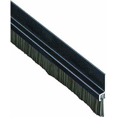 Pemko - Sweeps & Seals; Type: Brush Door Seal ; Width (Inch): 1/4 ; Finish/Coating: Dark Bronze Anodized Aluminum ; Material: 6063-T6 Aluminum Alloy and Temper Retainer ; Back Strip Brush Width (Inch): 6 ; Bristle Length (Inch): 12.0000 - Exact Tooling