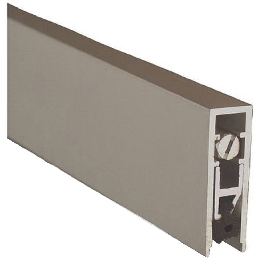 Pemko - Sweeps & Seals; Type: Non-Handed Surface and Semi-Mortise Automatic Door Bottom ; Width (Inch): 19/32 ; Finish/Coating: Clear Anodized Aluminum ; Material: 6063-T6 Aluminum Alloy and Temper Retainer ; Back Strip Brush Width (Inch): 2 ; Bristle Le - Exact Tooling