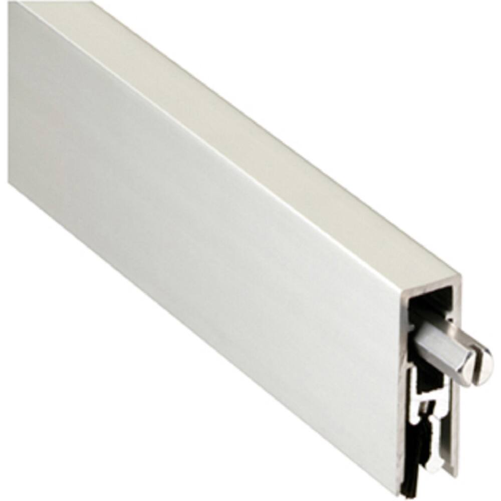 Pemko - Sweeps & Seals; Type: Non-Handed Surface and Semi-Mortise Automatic Door Bottom ; Width (Inch): 19/32 ; Finish/Coating: Clear Anodized Aluminum ; Material: 6063-T6 Extruded Tempered Aluminum ; Back Strip Brush Width (Inch): 2 ; Bristle Length (In - Exact Tooling