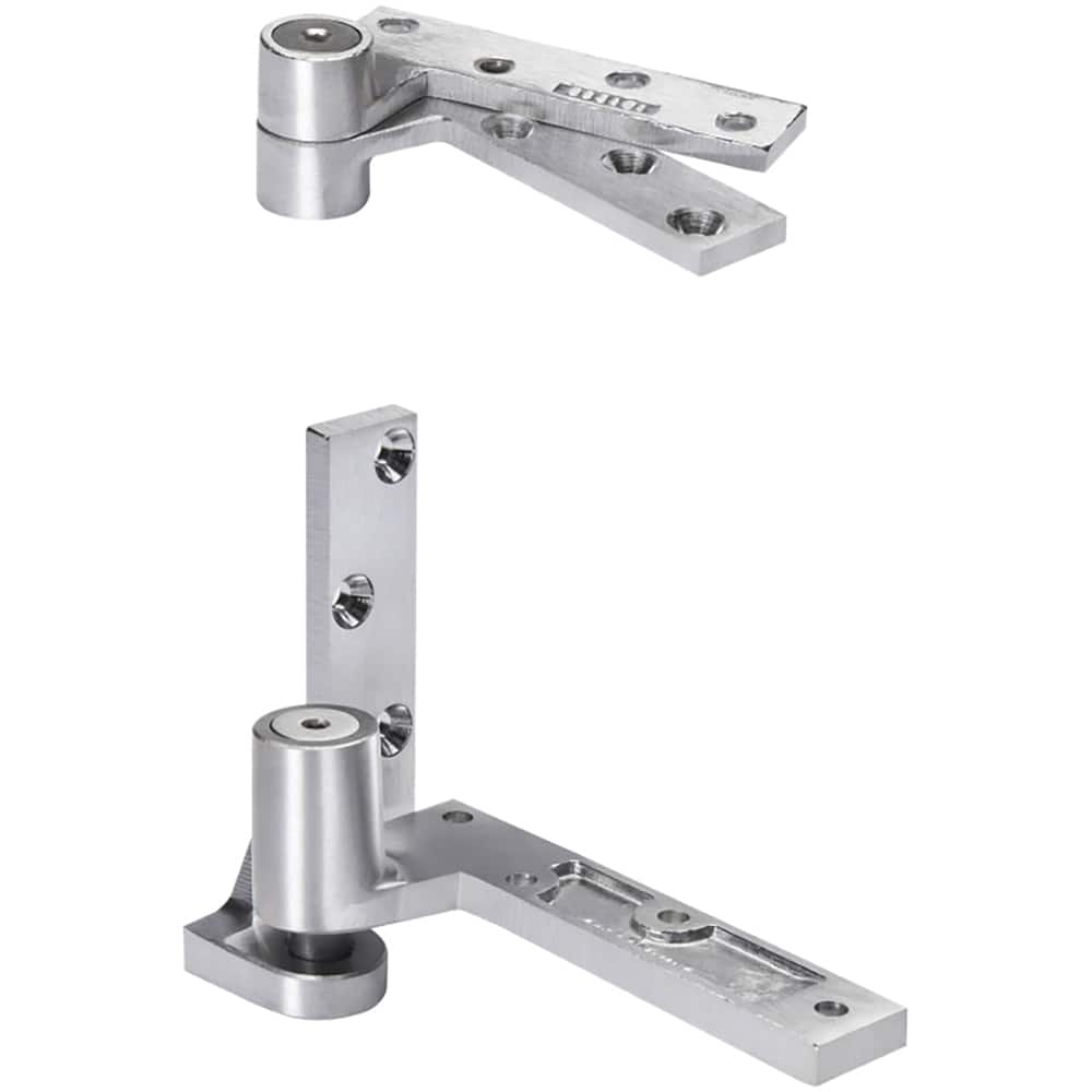 Rixson - Pivot Hinges; Finish/Coating: Satin Chrome ; Material: Brass ; Type: Offset Regular Jamb Attached Pivot ; Hand: Right Hand ; Leaf Height: 4-1/4 (Inch); Length (Inch): 5-1/2 - Exact Tooling