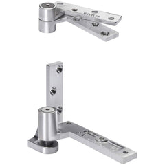 Rixson - Pivot Hinges; Finish/Coating: Satin Chrome ; Material: Brass ; Type: Offset Regular Jamb Attached Pivot ; Hand: Right Hand ; Leaf Height: 4-1/4 (Inch); Length (Inch): 5-1/2 - Exact Tooling