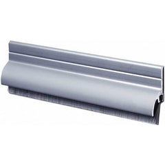 Pemko - Sweeps & Seals; Type: Door Bottom Sweep with Rain Drip ; Width (Inch): 1/2 ; Finish/Coating: Clear Anodized Aluminum ; Material: 6063-T6 Extruded Tempered Aluminum ; Back Strip Brush Width (Inch): 1.5 ; Bristle Length (Inch): 1.0000 - Exact Tooling