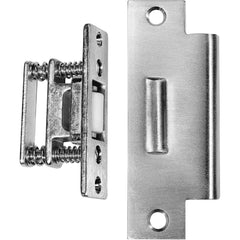 Rockwood - Catches; Length (Inch): 2 ; Height (Inch): 2 ; Width (Inch): 3 ; Finish/Coating: Satin Chrome ; Strike Length: 4-7/8 (Inch); Strike Width: 1-1/4 (Inch) - Exact Tooling