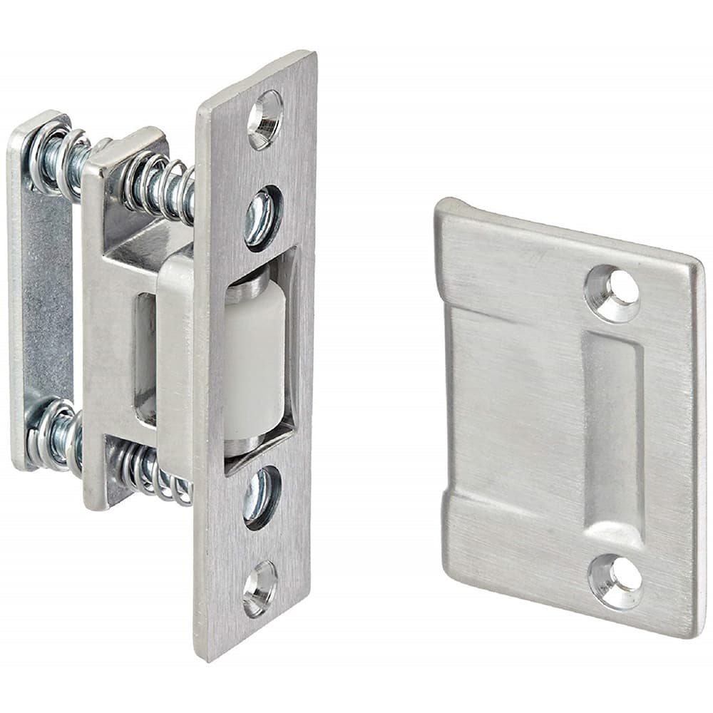 Rockwood - Catches; Length (Inch): 2 ; Height (Inch): 2 ; Width (Inch): 3 ; Finish/Coating: Satin Chrome ; Strike Length: 2-1/4 (Inch); Strike Width: 1-11/16 (Inch) - Exact Tooling