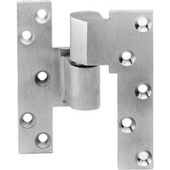 Rixson - Pivot Hinges; Finish/Coating: Satin Chrome ; Material: Brass ; Type: Intermediate Regular Pivot ; Hand: Right Hand ; Leaf Height: 5 (Inch); Length (Inch): 4-1/4 - Exact Tooling
