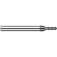 Harvey Tool - 1/4", 3/4" LOC, 1/4" Shank Diam, 4 Flute Solid Carbide Ball End Mill - Exact Tooling