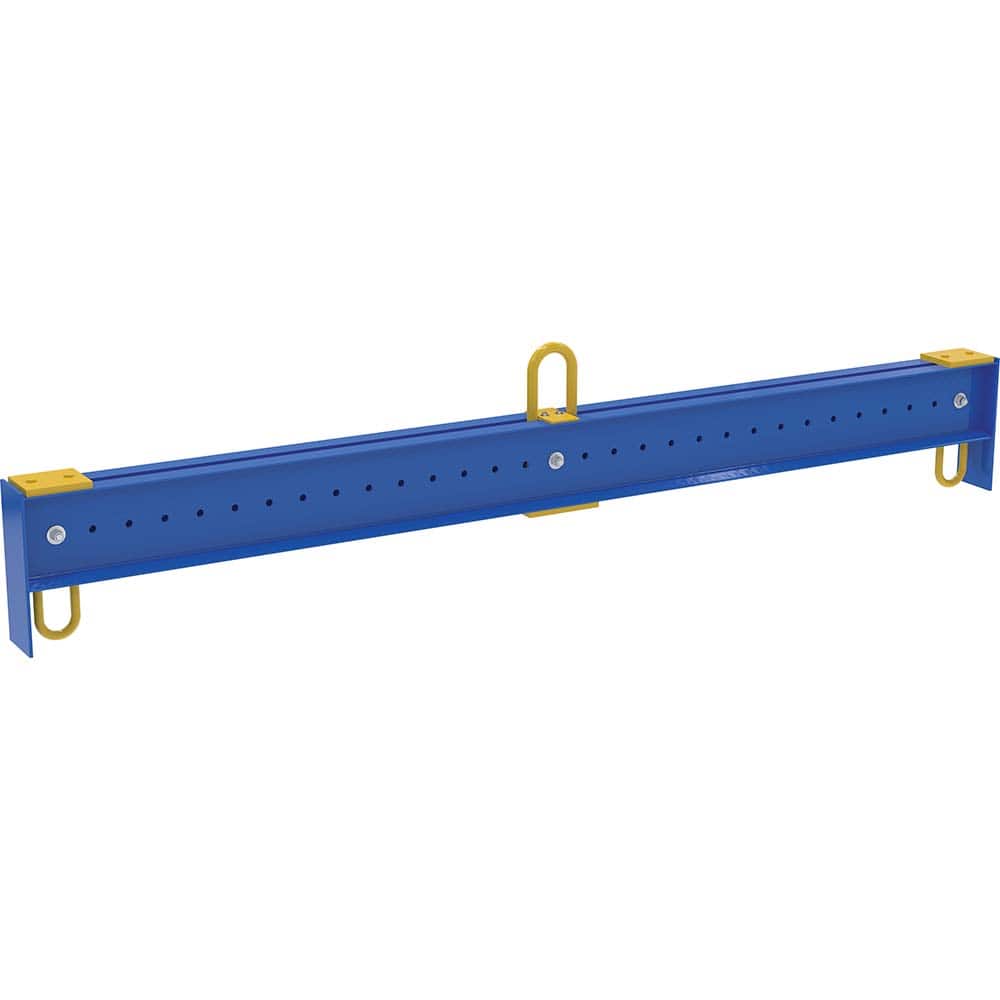 Vestil - Crane Attachments; Type: Adjustable Spreader Beam ; Load Capacity (Lb.): 10000.000 ; Bail Width: 4 ; Eye Thickness (Inch): 1-1/4 ; Bail Height: 25.50 ; Length (Inch): 128-1/2 - Exact Tooling