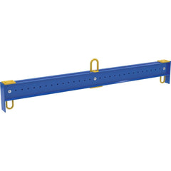 Vestil - Crane Attachments; Type: Adjustable Spreader Beam ; Load Capacity (Lb.): 10000.000 ; Bail Width: 4 ; Eye Thickness (Inch): 1-1/4 ; Bail Height: 25.50 ; Length (Inch): 128-1/2 - Exact Tooling