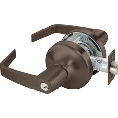 Yale - Lever Locksets; Door Thickness: 1-3/4 (Inch); Door Thickness: 1-3/4 ; Back Set: 2-3/4 (Inch); For Use With: Storeroom; Utility; Exit Doors ; Finish/Coating: Oxidized Satin Dark Bronze (10B) ; Cylinder Type: 6 Pin Para Keyway - Exact Tooling