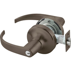 Yale - Lever Locksets; Door Thickness: 1-3/4 (Inch); Door Thickness: 1-3/4 ; Back Set: 2-3/4 (Inch); For Use With: Entrance or Office Doors ; Finish/Coating: Oxidized Satin Dark Bronze (10B) ; Cylinder Type: 6 Pin Schlage C Keway, Keyed - Exact Tooling