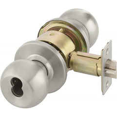 Yale - Lever Locksets; Door Thickness: 1-3/4 (Inch); Door Thickness: 1-3/4 ; Back Set: 2-3/4 (Inch); For Use With: Storeroom; Utility; Exit Doors ; Finish/Coating: Satin Stainless Steel ; Cylinder Type: 6 or 7-Pin SFIC; Less Core - Exact Tooling