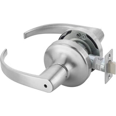 Yale - Lever Locksets; Door Thickness: 1-3/4 (Inch); Door Thickness: 1-3/4 ; Back Set: 2-3/4 (Inch); For Use With: Lavatory or Other Privacy Doors ; Finish/Coating: Satin Chrome ; Special Item Information: Privacy; Bedroom or Bath Lock Function - Exact Tooling