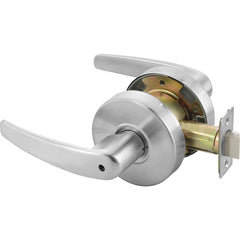 Yale - Lever Locksets; Door Thickness: 1-3/4 (Inch); Door Thickness: 1-3/4 ; Back Set: 2-3/4 (Inch); For Use With: Lavatory or Other Privacy Doors ; Finish/Coating: Satin Chrome ; Special Item Information: Privacy; Bedroom or Bath Lock Function - Exact Tooling