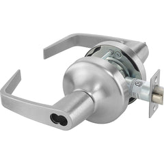 Yale - Lever Locksets; Door Thickness: 1-3/4 (Inch); Door Thickness: 1-3/4 ; Back Set: 2-3/4 (Inch); For Use With: Storeroom; Utility; Exit Doors ; Finish/Coating: Satin Chrome ; Cylinder Type: Less Core - Exact Tooling