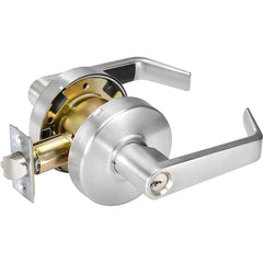 Yale - Lever Locksets; Door Thickness: 1-3/4 (Inch); Door Thickness: 1-3/4 ; Back Set: 2-3/4 (Inch); For Use With: Entrance; General Home or Office Doors ; Finish/Coating: Satin Chrome ; Cylinder Type: 6 Pin Para Keyway - Exact Tooling