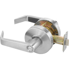 Yale - Lever Locksets; Door Thickness: 1-3/4 (Inch); Door Thickness: 1-3/4 ; Back Set: 2-3/4 (Inch); For Use With: Lavatory or Other Privacy Doors ; Finish/Coating: Satin Chrome ; Special Item Information: Privacy; Bedroom or Bath Lock Function - Exact Tooling