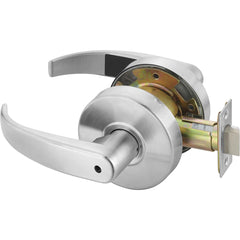 Yale - Lever Locksets; Door Thickness: 1-3/4 (Inch); Door Thickness: 1-3/4 ; Back Set: 2-3/4 (Inch); For Use With: Lavatory or Other Privacy Doors ; Finish/Coating: Satin Chrome ; Special Item Information: Privacy; Bedroom or Bath Lock Function - Exact Tooling