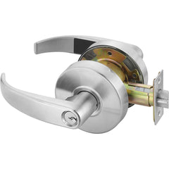 Yale - Lever Locksets; Door Thickness: 1-3/4 (Inch); Door Thickness: 1-3/4 ; Back Set: 2-3/4 (Inch); For Use With: Entrance; General Home or Office Doors ; Finish/Coating: Satin Chrome ; Cylinder Type: 6 Pin Schlage C Keway, Keyed - Exact Tooling
