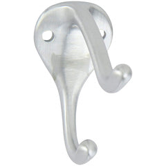 Rockwood - Coat & Hat Hooks; Type: Double Coat and Hat Hook ; Projection: 3 (Inch); Finish/Coating: Satin Chrome - Exact Tooling