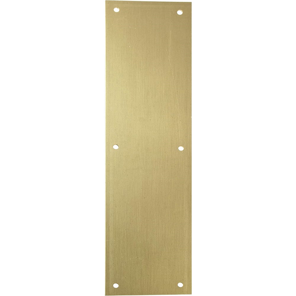 Rockwood - Push Plates; Type: Push Plate ; Overall Length (Inch): 16 ; Finish/Coating: Satin Stainless Steel - Exact Tooling