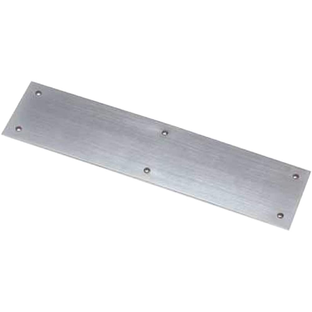 Rockwood - Push Plates; Type: Push Plate ; Overall Length (Inch): 15 ; Finish/Coating: Clear Anodized Aluminum - Exact Tooling