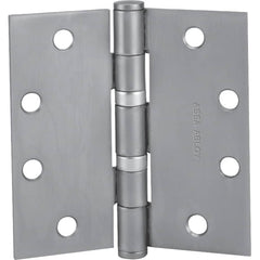 Yale - Commercial Hinges; Length (Inch): 4-1/2 ; Thickness (Decimal Inch): 0.1340 ; Number of Knuckles: 5.000 ; Stanley Finish Code: US32D ; Finish/Coating: US32D ; Box Quantity: 3 - Exact Tooling