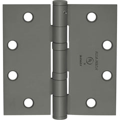 Yale - Commercial Hinges; Length (Inch): 4-1/2 ; Thickness (Decimal Inch): 0.1340 ; Number of Knuckles: 5.000 ; Stanley Finish Code: USP ; Finish/Coating: USP ; Box Quantity: 3 - Exact Tooling
