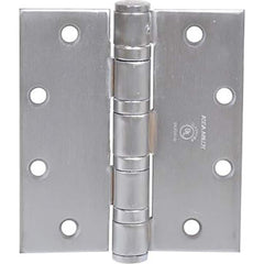 Yale - Commercial Hinges; Length (Inch): 4-1/2 ; Thickness (Decimal Inch): 0.1800 ; Number of Knuckles: 5.000 ; Stanley Finish Code: US26D ; Finish/Coating: US26D ; Box Quantity: 3 - Exact Tooling