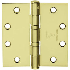 Yale - Commercial Hinges; Length (Inch): 4-1/2 ; Thickness (Decimal Inch): 0.1340 ; Number of Knuckles: 5.000 ; Stanley Finish Code: US3 ; Finish/Coating: US3 ; Box Quantity: 3 - Exact Tooling