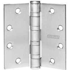 Yale - Commercial Hinges; Length (Inch): 4-1/2 ; Thickness (Decimal Inch): 0.1800 ; Number of Knuckles: 5.000 ; Stanley Finish Code: US26D ; Finish/Coating: US26D ; Box Quantity: 3 - Exact Tooling