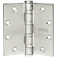 Yale - Commercial Hinges; Length (Inch): 4-1/2 ; Thickness (Decimal Inch): 0.1800 ; Number of Knuckles: 5.000 ; Stanley Finish Code: US32D ; Finish/Coating: US32D ; Box Quantity: 3 - Exact Tooling
