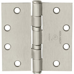 Yale - Commercial Hinges; Length (Inch): 4-1/2 ; Thickness (Decimal Inch): 0.1340 ; Number of Knuckles: 5.000 ; Stanley Finish Code: US15 ; Finish/Coating: US15 ; Box Quantity: 3 - Exact Tooling