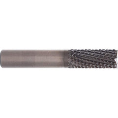 M.A. Ford - 1/8" Diam, 1/2" LOC, 1/8" Shank Diam, 8-Flute End Mill-End Diamond-Pattern Router Bit - Exact Tooling