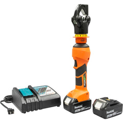 Greenlee - 12,000 Lb Force, Multiple AWG Capacity, 18V Battery Power Crimper - Exact Tooling