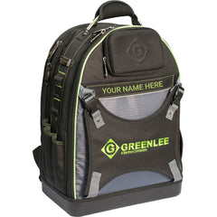 Greenlee - Tool Bags & Tool Totes; Type: Backpack ; Number of Pockets: 30.000 ; Material: Polyester & Nylon Ripstop ; Width (Inch): 10 ; Depth (Inch): 10 ; Height (Inch): 20-1/2 - Exact Tooling