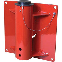 THERN - Davit Crane Bases Base Type: Wall Mount Base Finish/Coating: Red Powder Coat - Exact Tooling
