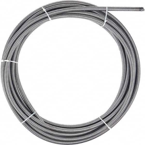 Milwaukee Tool - Drain Cleaning Machine Cables; Length (Feet): 100 ; Diameter (Inch): 5/8 ; For Use With Machines: Milwaukee Drain Cleaning Tools ; Cable Type: Inner Core ; For Minimum Pipe Size: 3 (Inch); For Maximum Pipe Size: 6 (Inch) - Exact Tooling