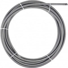 Milwaukee Tool - Drain Cleaning Machine Cables; Length (Feet): 50 ; Diameter (Inch): 5/8 ; For Use With Machines: Milwaukee Drain Cleaning Tools ; Cable Type: Inner Core ; For Minimum Pipe Size: 3 (Inch); For Maximum Pipe Size: 6 (Inch) - Exact Tooling