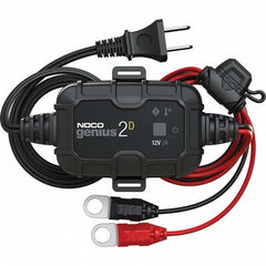 Noco - Automotive Battery Chargers & Jump Starters; Type: Automatic Charger/Maintainer ; Amperage Rating: 2.0 ; Starter Amperage: 0.5 ; Voltage: 100-240 VAC ; Battery Size Group: 6 and 12 Volt - Exact Tooling