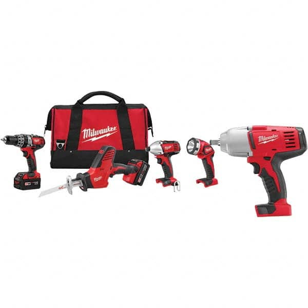 Milwaukee Tool - 18 Volt Combination Tool Kit - Exact Tooling
