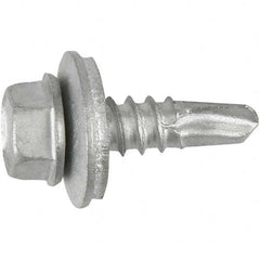 DeWALT Anchors & Fasteners - 1/4, Hex Washer Head, Hex Drive, 2" Length Under Head, #3 Point, Self Drilling Screw - Exact Tooling