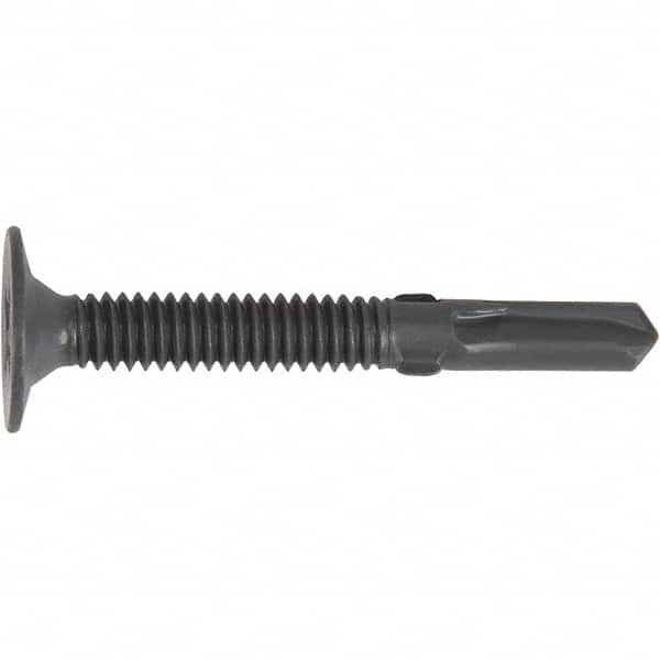 DeWALT Anchors & Fasteners - 1/4, Flat Head, Phillips Drive, 3" OAL, #4 Point, Self Drilling Screw - Exact Tooling