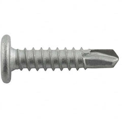 DeWALT Anchors & Fasteners - #10-16, Pancake Head, Phillips Drive, 2" Length Under Head, #3 Point, Self Drilling Screw - Exact Tooling