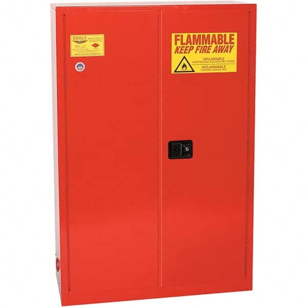 Eagle - Safety Cabinets Hazardous Chemical Type: Flammable and Combustible Liquids Color: Red - Exact Tooling