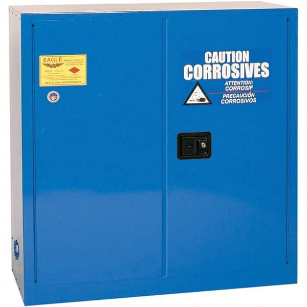 Eagle - Safety Cabinets Hazardous Chemical Type: Corrosive Chemicals Color: Royal Blue - Exact Tooling