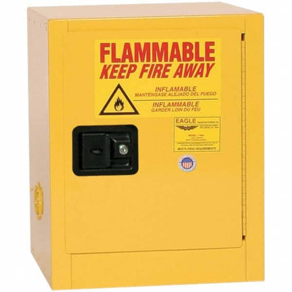 Eagle - Safety Cabinets Hazardous Chemical Type: Flammable and Combustible Liquids Color: Yellow - Exact Tooling